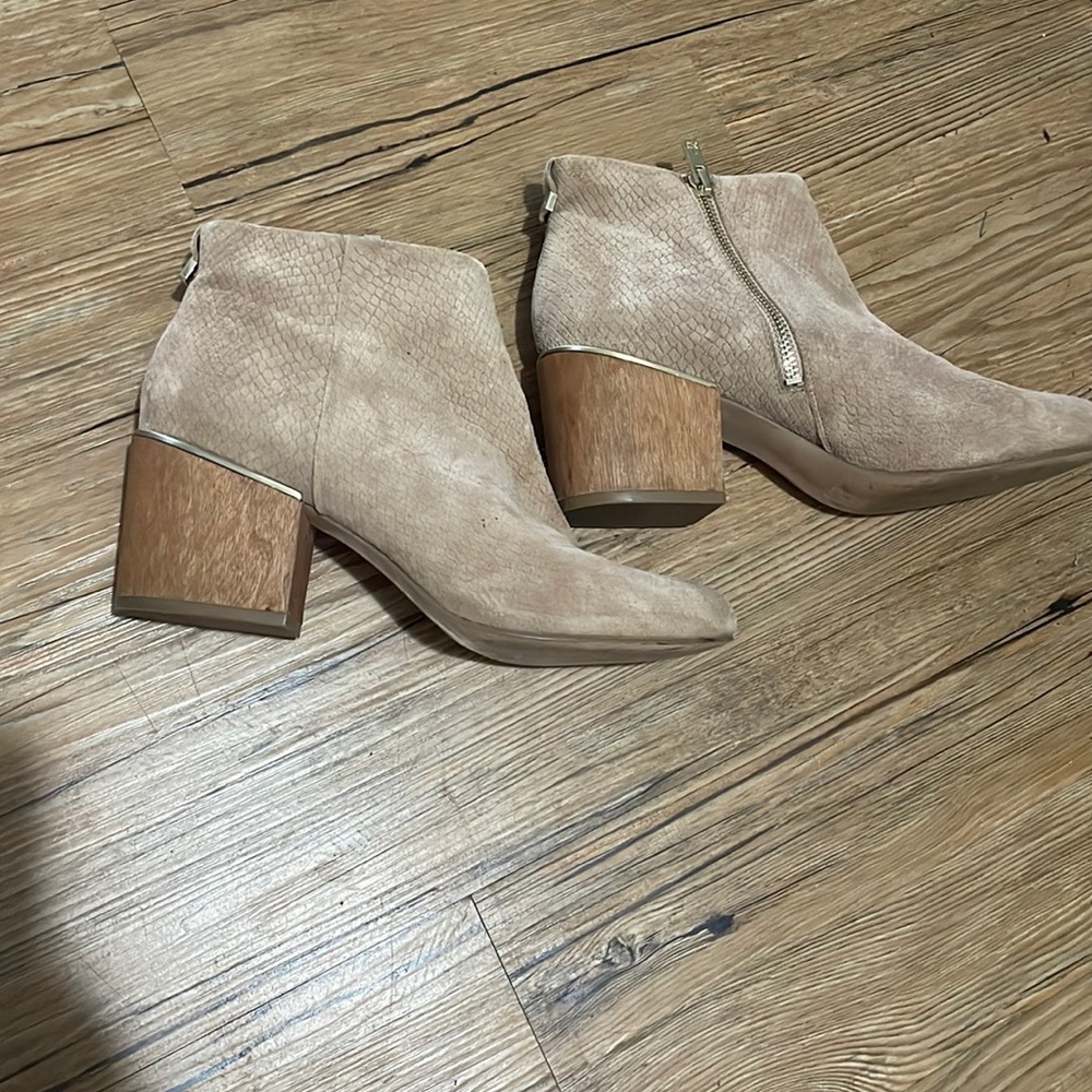 Tan booties
